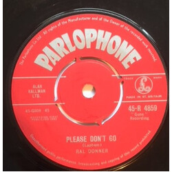 Ral Donner Please Don't Go / I Didn't Figure On Him USED VINYL 7INCH 45 RPM