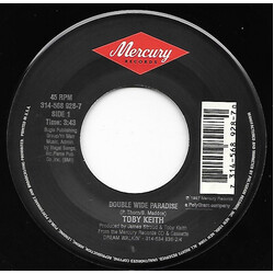 Toby Keith Double Wide Paradise / Tired (edit) USED VINYL 7INCH SINGLE 45 RPM