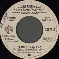 Ray Simpson Slinky USED VINYL 7INCH 45 RPM PROMO STEREO MONO