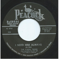 The O'Neal Twins I Need Him Always USED VINYL 7INCH