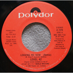 Level 42 Leaving Me Now USED VINYL 7INCH 45 RPM PROMO