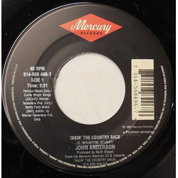 John Anderson (3) Takin' The Country Back Vinyl 7" USED