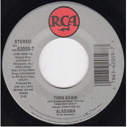 Alabama Then Again Vinyl 7" USED