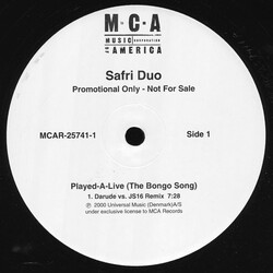 Safri Duo Played-A-Live (The Bongo Song) VINYL 12" USED