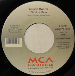 Allison Moorer Think It Over Vinyl 7" USED