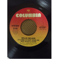 Willie Nelson I'm Gonna Sit Right Down And Write Myself A Letter Vinyl 7" USED