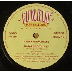 Keren & Chelle Sugar Daddy USED VINYL 7INCH SINGLE