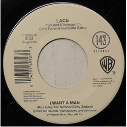 Lace (5) I Want A Man Vinyl 7" USED