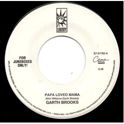 Garth Brooks Papa Loved Mama b/w New Way To Fly USED VINYL 7INCH 45 RPM SINGLE JUKEBOX