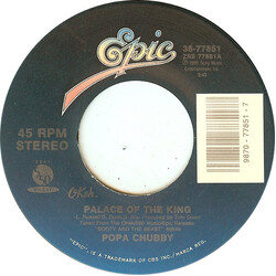 Popa Chubby Palace Of The King Vinyl 7" USED