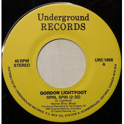 Gordon Lightfoot Spin, Spin Vinyl 7" USED