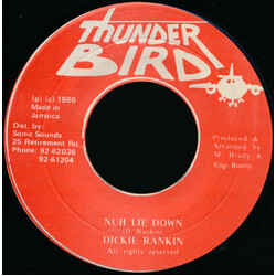 Dicky Ranking Nuh Lie Down USED VINYL 7INCH 45 RPM SINGLE