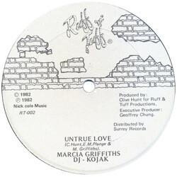 Marcia Griffiths Untrue Love USED VINYL 12INCH