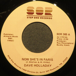Dave Holladay Now She's In Paris USED VINYL 7INCH 45 RPM