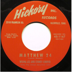 Wilma Lee & Stoney Cooper / The Clinch Mountain Clan Matthew 24 USED VINYL 7INCH 45 RPM