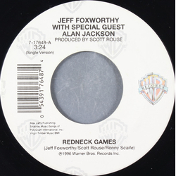 Jeff Foxworthy / Alan Jackson (2) Redneck Games Vinyl 7" USED
