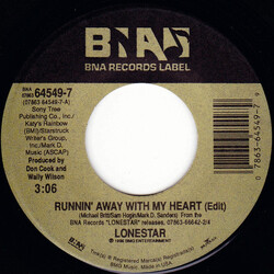 Lonestar (3) Runnin' Away With My Heart Vinyl 7" USED