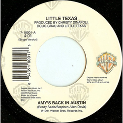 Little Texas Amy's Back In Austin Vinyl 7" USED