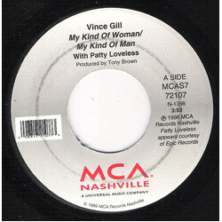 Vince Gill My Kind Of Woman My Kind Of Man USED VINYL 7INCH 45 RPM