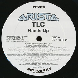 TLC Hands Up Vinyl 12" USED
