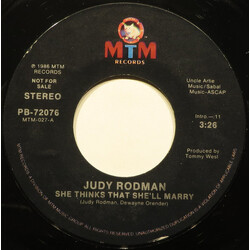 Judy Rodman She Thinks That She'll Marry USED VINYL 7INCH 45 RPM PROMO STYRENE