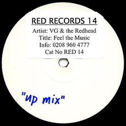 Vinylgroover & The Red Hed Feel The Music USED VINYL 12INCH WHITE LABEL