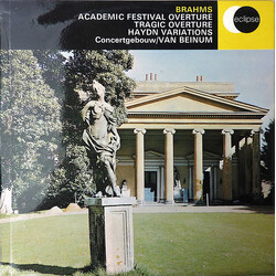 Johannes Brahms / Concertgebouworkest / Eduard van Beinum Academic Festival Overture, Tragic Overture, Haydn Variations Vinyl LP USED