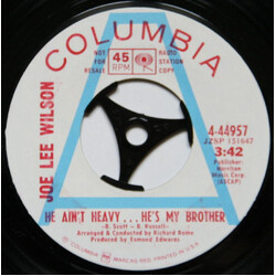 Joe Lee Wilson He Ain't Heavy ... He's My Brother / Take A Big Hunk Of My Love USED VINYL 7INCH 45 RPM SINGLE PROMO