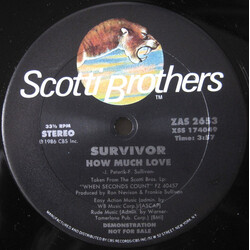 Survivor How Much Love Vinyl 12" USED