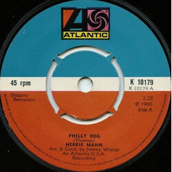 Herbie Mann Philly Dog USED VINYL 7INCH 45 RPM SINGLE REISSUE