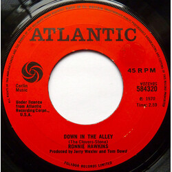 Ronnie Hawkins Down in The Alley USED VINYL 7INCH 45 RPM SINGLE