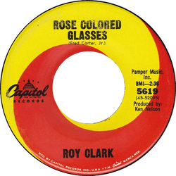 Roy Clark Rose Colored Glasses / Everybody Watches Me Vinyl 7" USED