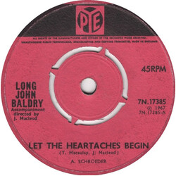 Long John Baldry Let The Heartaches Begin USED VINYL 7INCH 45 RPM SINGLE