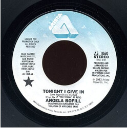 Angela Bofill Tonight I Give In USED VINYL 7INCH 45 RPM PROMO STEREO MONO