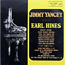 Jimmy Yancey / Earl Hines Jimmy Yancey and Earl Hines Vinyl LP USED
