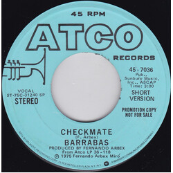 Barrabas Checkmate USED VINYL 7INCH 45 RPM PROMO