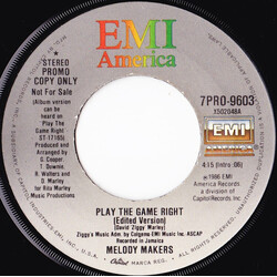 The Melody Makers Play The Game Right USED VINYL 7INCH 45 RPM PROMO