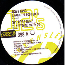 Jigsy King / Spragga Benz Work The Body Good / Everything Matey Do USED VINYL 12INCH