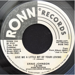 Ernie Johnson (2) You're About To Succeed / Give Me A Little Bit Of Your Loving USED VINYL 7INCH 45 RPM PROMO