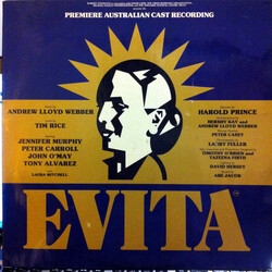Andrew Lloyd Webber / Tim Rice Evita Premiere Australian Cast Recording (Excerpts From The Australian Production) Vinyl LP USED