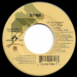 Sting I'm So Happy I Can't Stop Crying USED VINYL 7INCH SINGLE 45 RPM