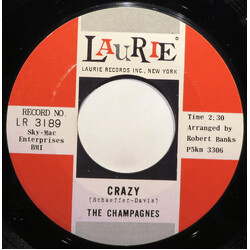 The Champagnes Crazy USED VINYL 7INCH 45 RPM