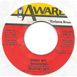 Deep Velvet (2) Hanna Mae USED VINYL 7INCH 45 RPM SINGLE