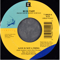 Russ Taff Love Is Not A Thing Vinyl 7" USED