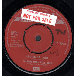 Marcus Hook Roll Band Louisiana Lady USED VINYL 7INCH 45 RPM SINGLE