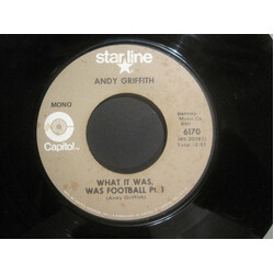 Andy Griffith What It Was, Was Football Pt. 1 USED VINYL 7INCH 45 RPM REISSUE MONO