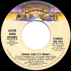 Love & Kisses Thank God It's Friday USED VINYL 7INCH 45 RPM SINGLE STEREO