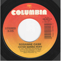 Rosanne Cash Hold On / Never Gonna Hurt USED VINYL 7INCH 45 RPM