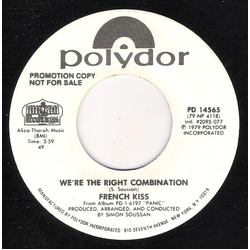 French Kiss (2) We're The Right Combination Vinyl 7" USED