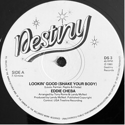 Eddie Cheba Lookin' Good (Shake Your Body) VINYL 12" USED